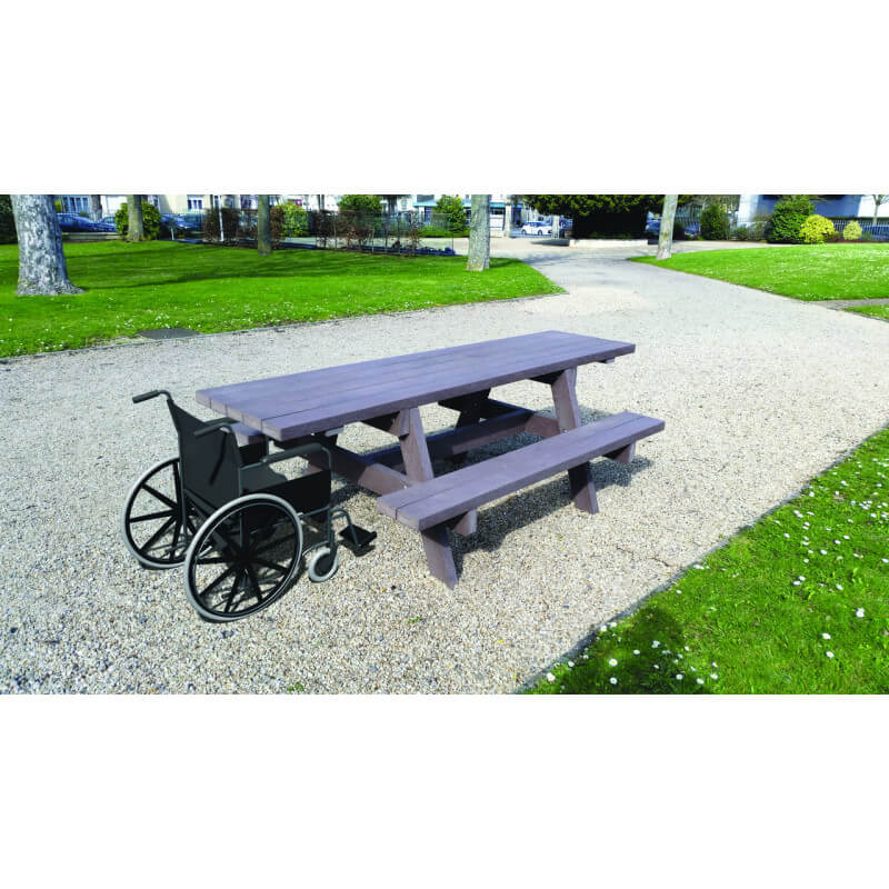 Table de pique nique recyclée SCORPI direct urbain